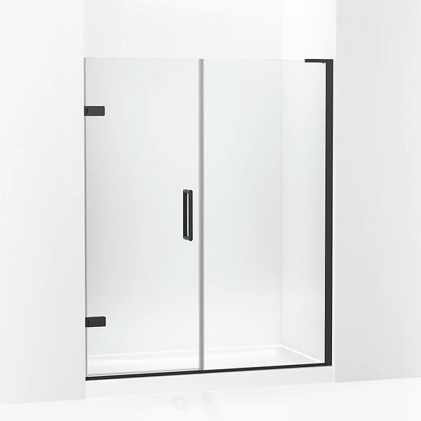 Kohler Composed™ (58 - 58.8 W x 71.8 H) Pivot Shower Door with 3/8 (10mm) thick Crystal Clear glass in Matte Black