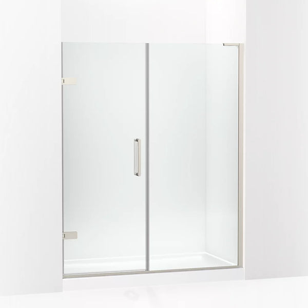 Kohler Composed™ (58 - 58.8 W x 71.8 H) Pivot Shower Door with 3/8 (10mm) thick Crystal Clear glass in Anodized Brushed Nickel