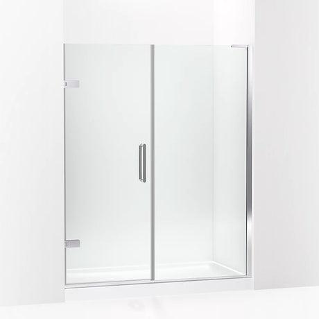 Kohler Components™ Frameless Pivot Shower door (58" - 58.8" W x 71.8" H) with 3/8" (10mm) thick Crystal Clear glass