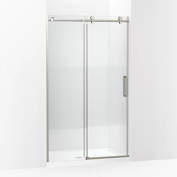 Kohler Composed™ (44.1 - 47.9 W x 78 H) Sliding Shower Door with 3/8 (10mm) thick Crystal Clear glass in Anodized Brushed Nickel