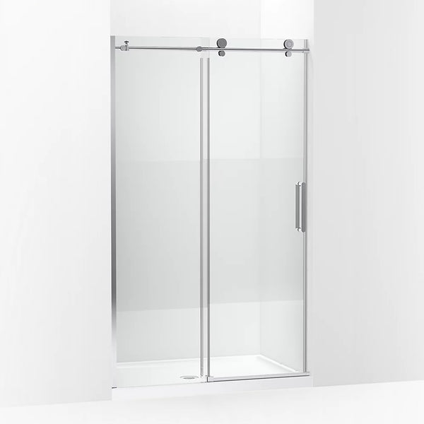 Kohler Composed™ (44.1 - 47.9 W x 78 H) Sliding Shower Door with 3/8 (10mm) thick Crystal Clear glass in Bright Polished Silver