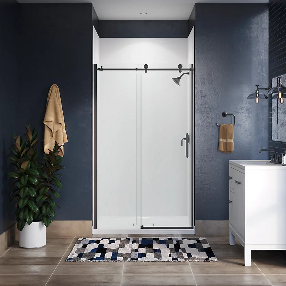 Kohler Composed™ Sliding Shower door (44.1" - 47.9" W x 78" H) with 3/8" (10mm) thick Crystal Clear glass