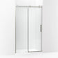 Kohler Composed™ Sliding Shower door (44.1" - 47.9" W x 78" H) with 3/8" (10mm) thick Crystal Clear glass in Anodized Brushed Nickel