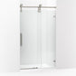 Kohler Artifacts™ (45.3" – 46.3" W x 80.9" H) Sliding Shower door with 3/8" (10mm) thick glass in Vibrant Brushed Nickel