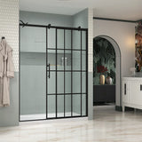 Kohler Rely® Sliding Shower door (44.6" - 47.6" W x 77" H) with 3/8" (10mm) thick glass in Matte Black