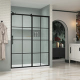 Kohler Rely® Sliding Shower door (44.6" - 47.6" W x 77" H) with 3/8" (10mm) thick glass in Matte Black