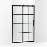 Kohler Rely® Sliding Shower door (44.6" - 47.6" W x 77" H) with 3/8" (10mm) thick glass in Matte Black