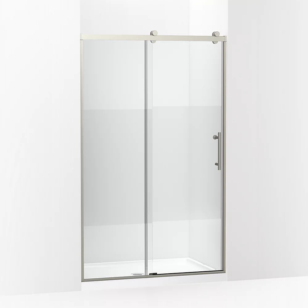 Kohler Rely® Sliding Shower door (44.6" – 47.6" W x 77" H) with 3/8" (10mm) thick Crystal Clear glass