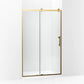 Kohler Rely® (44.6" – 47.6" W x 77" H) Sliding Shower door with 3/8" (10mm) thick Crystal Clear glass in Vibrant Brushed Moderne Brass