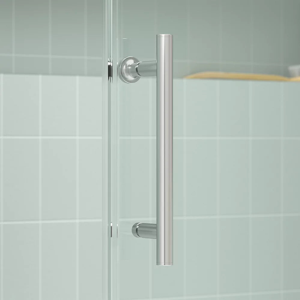 Kohler Rely® (44.6" – 47.6" W x 77" H) Sliding Shower door with 3/8" (10mm) thick Crystal Clear glass in Vibrant Brushed Moderne Brass