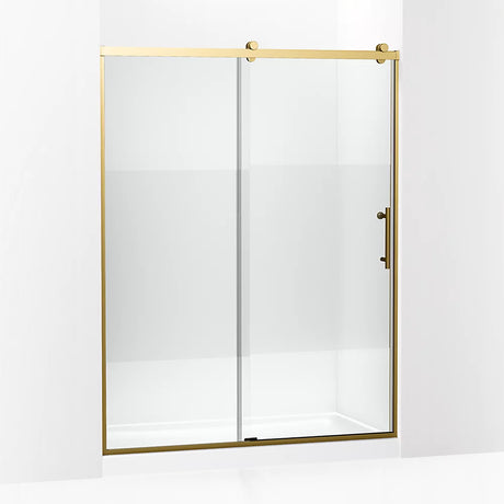 Kohler Rely® Sliding Shower door (56.6" – 59.6" W x 77" H) with 3/8" (10mm) thick Crystal Clear glass