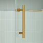 Kohler Rely® (56.6" – 59.6" W x 77" H) Sliding Shower Door with 3/8" (10mm) thick glass in Vibrant Brushed Moderne Brass