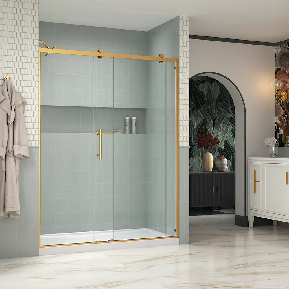 Kohler Rely® Sliding Shower Door (56.6" – 59.6" W x 77" H) with 3/8" (10mm) thick Crystal Clear glass