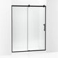 Kohler Rely® (56.6" – 59.6" W x 77" H) Sliding Shower Door with 3/8" (10mm) thick glass in Matte Black