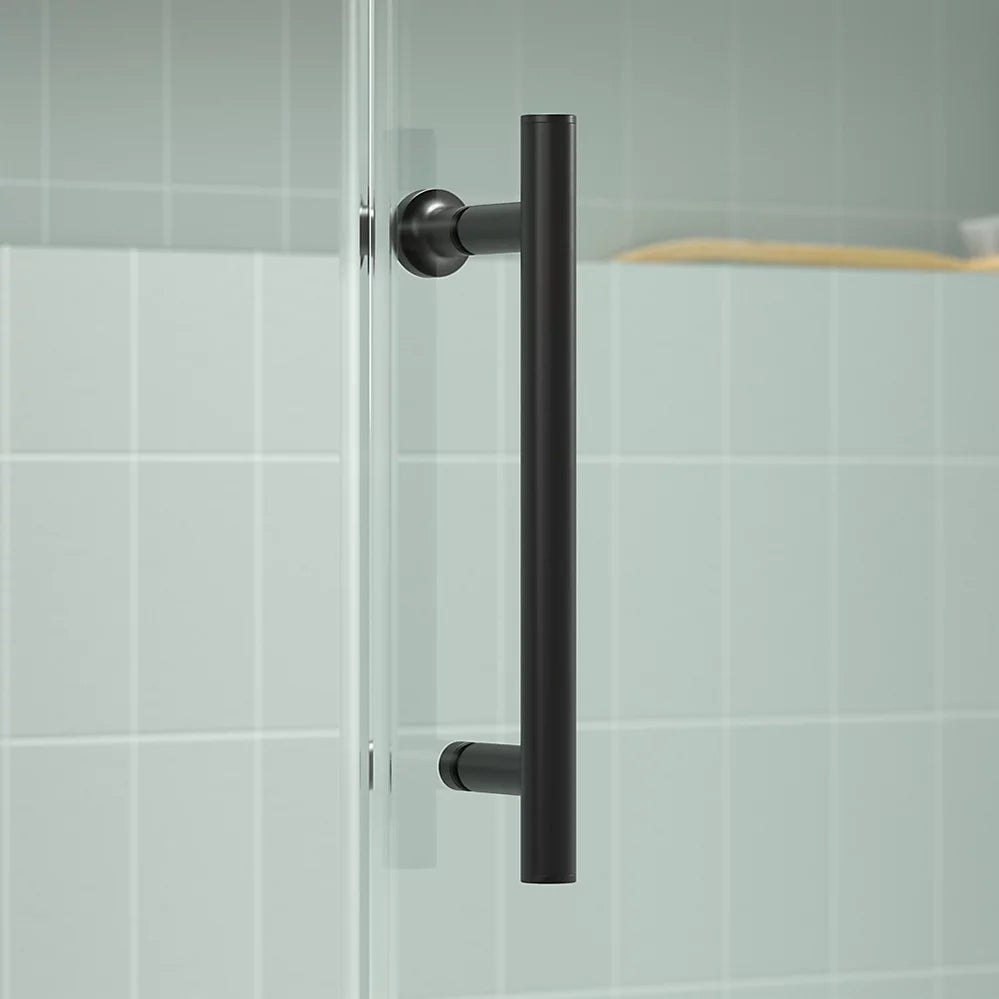 Kohler Rely® (56.6" – 59.6" W x 77" H) Sliding Shower Door with 3/8" (10mm) thick glass in Matte Black