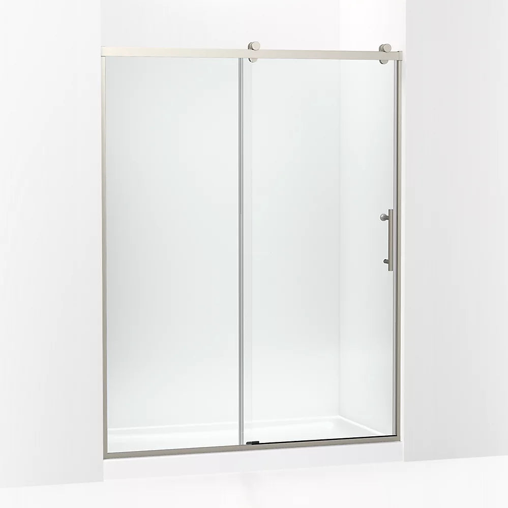 Kohler Rely® Sliding Shower Door (56.6" – 59.6" W x 77" H) with 3/8" (10mm) thick Crystal Clear glass