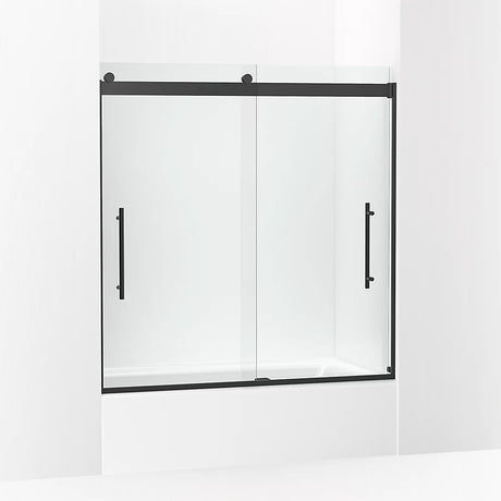 Kohler Levity® Plus Sliding Bath door (56.6" - 59.6" W x 61.6" H) with 5/16" (8mm) thick Crystal Clear glass