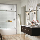 Kohler Levity® Plus Sliding Bath door (56.6" - 59.6" W x 61.6" H) with 5/16" (8mm) thick Crystal Clear glass