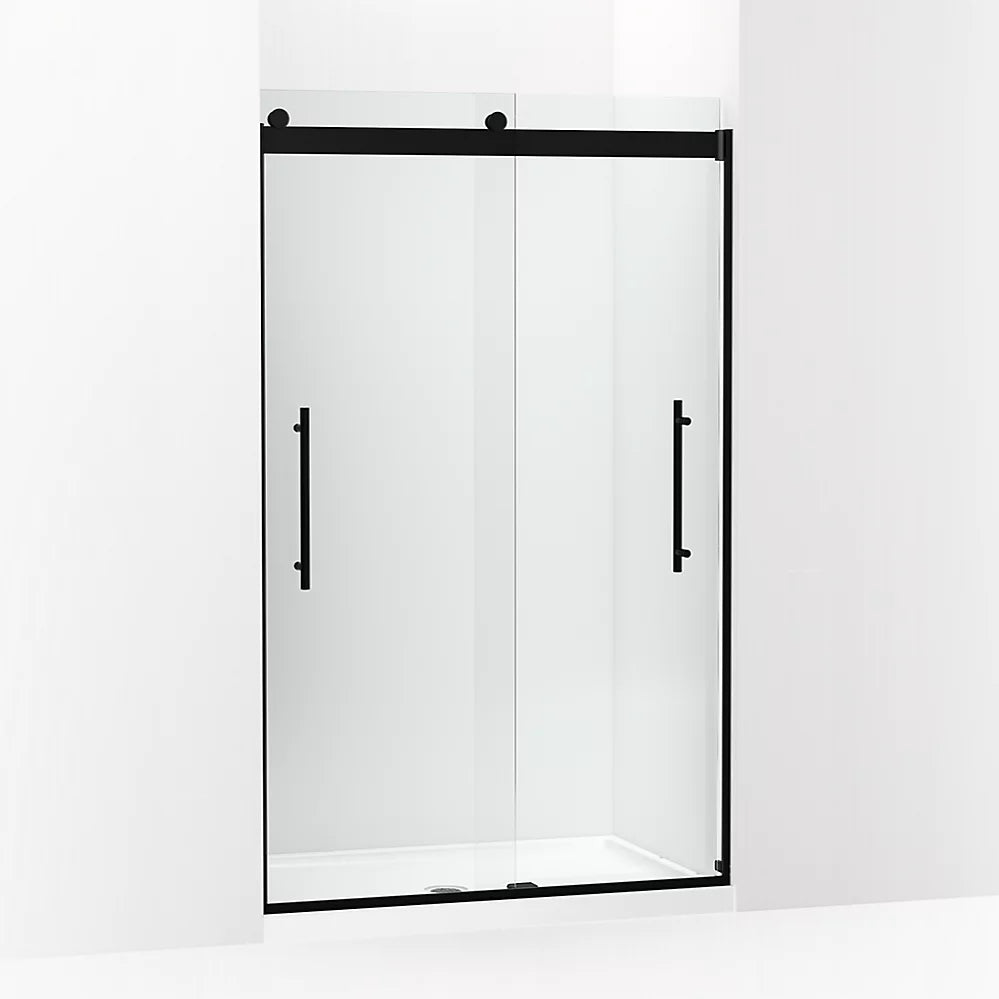 Kohler Levity® Plus Frameless Sliding Shower door (44.6" - 47.6" W x 77.6" H) with 5/16" (8mm) thick Crystal Clear glass