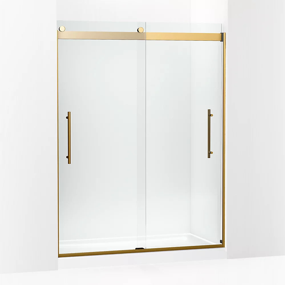 Kohler Levity® Plus Sliding Shower door (56.6" - 59.6"W x 77.6" H) with 5/16" (8mm) thick Crystal Clear glass