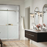 Kohler Levity® Plus Frameless Sliding Shower door (56.6"-59.6" W x 77.6" H) with 5/16" (8mm) thick Crystal Clear glass