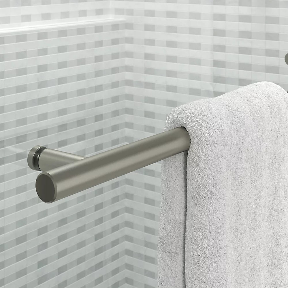 Kohler Levity® Plus Frameless Sliding Shower door (56.6"-59.6" W x 77.6" H) with 5/16" (8mm) thick Crystal Clear glass