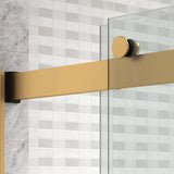 Kohler Levity® Plus Frameless Sliding Shower door (56.6"-59.6" W x 77.6" H) with 5/16" (8mm) thick Crystal Clear glass