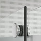 Kohler Levity® Plus Frameless Sliding Shower door (56.6"-59.6" W x 77.6" H) with 5/16" (8mm) thick Crystal Clear glass in Matte Black