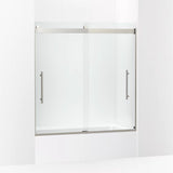 Kohler Levity® Plus Sliding Bath door (56.6" - 59.6" W x 61.6" H) with 3/8" (10mm) thick Crystal Clear glass