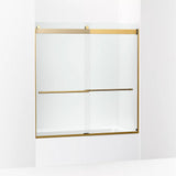 Kohler Levity® Plus Sliding Bath Door (56.6" - 59.6" W x 61.6" H) with 3/8" (10mm) thick Crystal Clear glass