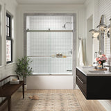 Kohler Levity® Plus Sliding Bath Door (56.6" - 59.6" W x 61.6" H) with 3/8" (10mm) thick Crystal Clear glass