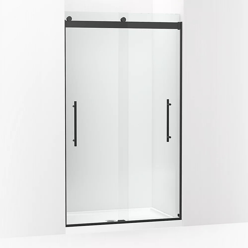 Kohler Levity® Plus Frameless Sliding Shower door (44.6" - 47.6" W x 81.6" H) with 3/8" (10mm) thick Crystal Clear glass