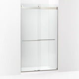 Kohler Levity® Plus Sliding Shower door (44.6" - 47.6" W x 81.6" H) with 3/8" (10mm) thick Crystal Clear glass