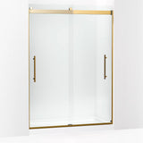 Kohler Levity® Plus Sliding Shower door (56.6"-59.6" W x 81.6" H) with 3/8" (10 mm) thick Crystal Clear glass