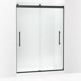 Kohler Levity® Plus Sliding Shower door (56.6"-59.6" W x 81.6" H) with 3/8" (10 mm) thick Crystal Clear glass