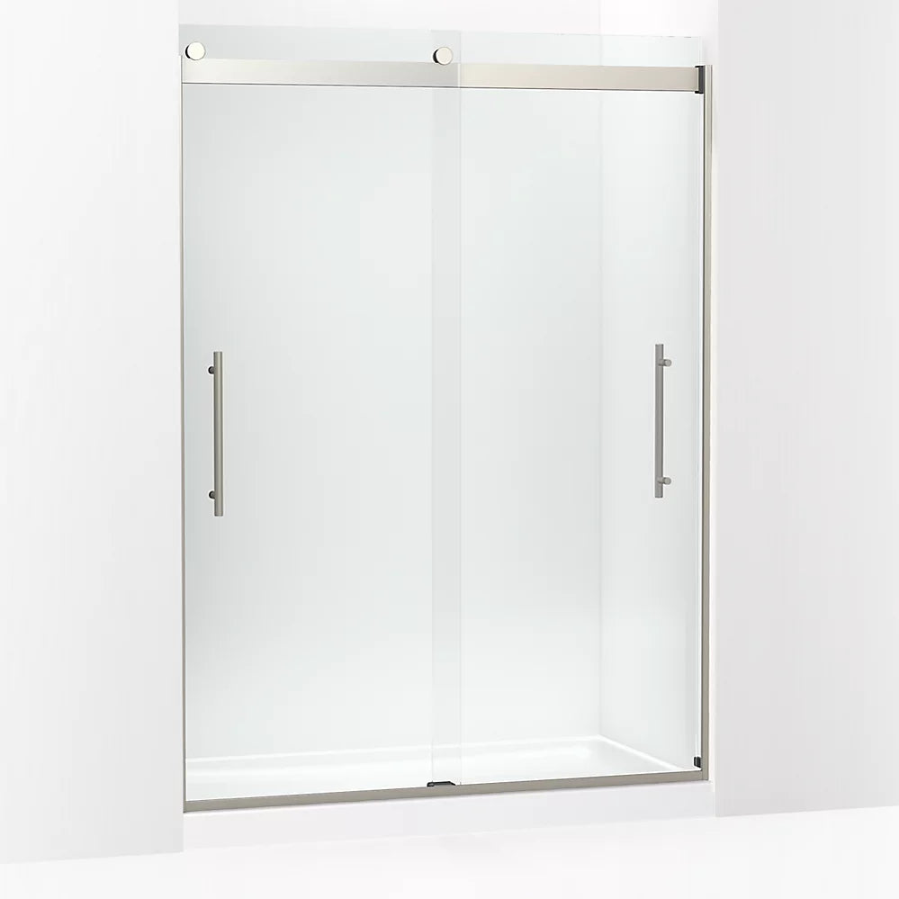 Kohler Levity® Plus Sliding Shower door (56.6"-59.6" W x 81.6" H) with 3/8" (10 mm) thick Crystal Clear glass