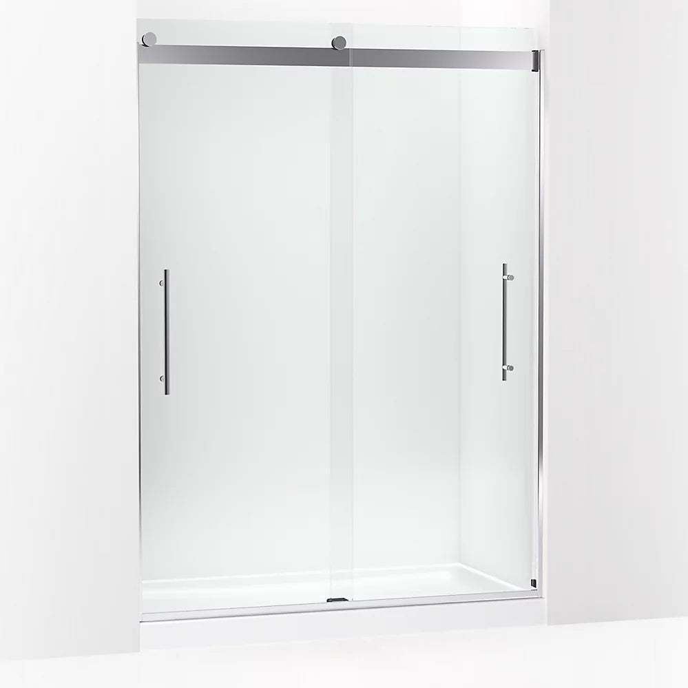 Kohler Levity® Plus Sliding Shower door (56.6"-59.6" W x 81.6" H) with 3/8" (10 mm) thick Crystal Clear glass