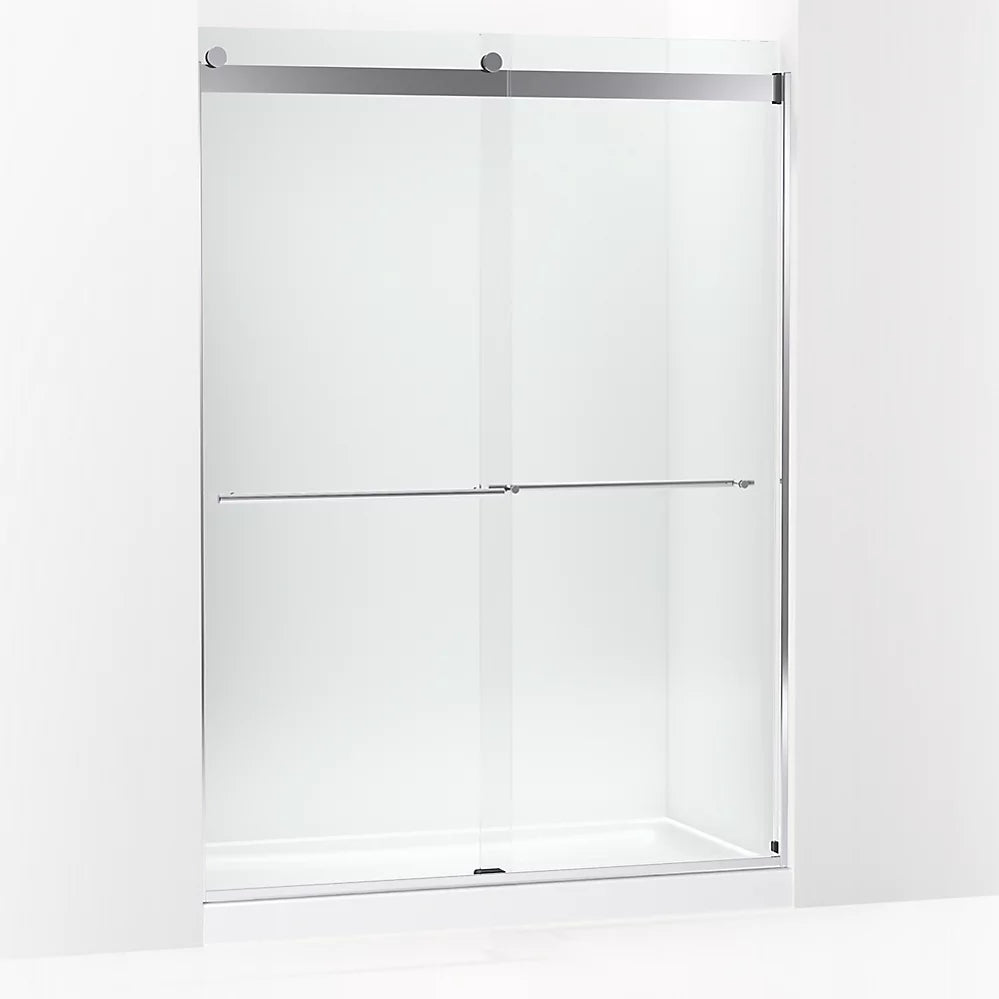 Kohler Levity® Plus Sliding Shower door (56.6" – 59.6" W x 81.6" H) with 3/8" (10mm) thick Crystal Clear Glass