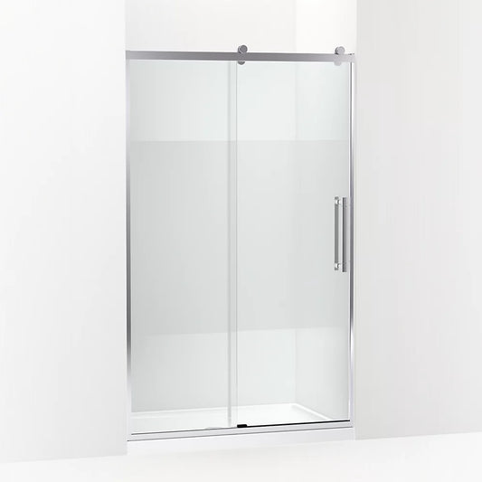 Kohler Premise™ (44.6" – 47.6"  W x 76" H) Pivot Shower door with 5/16" (8mm) thick Crystal Clear glass in Bright Polished Silver