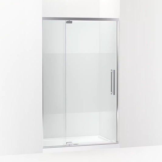 Kohler Premise™ (43.6" - 47.6" W x 76" H) Pivot Shower door with 5/16" (8mm) thick Crystal Clear glass in Bright Polished Silver