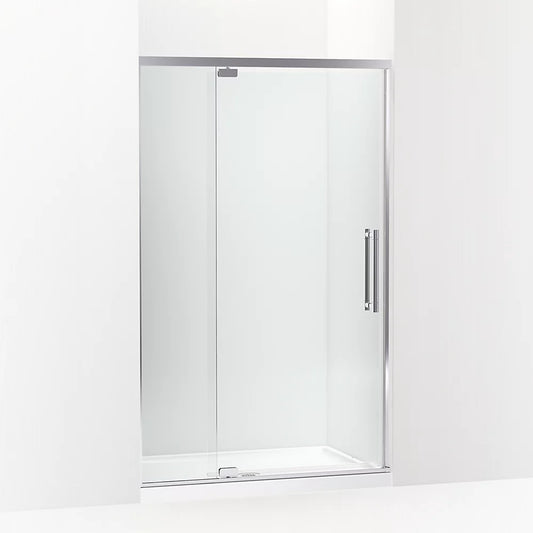 Kohler Premise™ (43.6" - 47.6" W x 76" H) Pivot Shower door with 5/16" (8mm) thick Crystal Clear glass in Bright Polished Silver