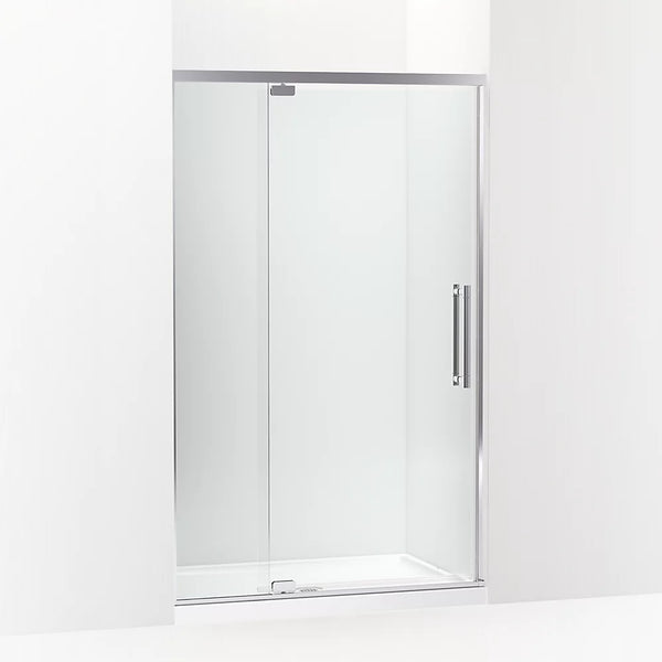 Kohler Premise™ (43.6 - 47.6 W x 76 H) Pivot Shower door with 5/16 (8mm) thick Crystal Clear glass in Bright Polished Silver