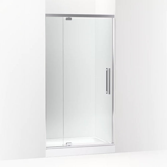 Kohler Premise™ (35.6" - 39.6" W x 76" H) Pivot Shower door with 5/16" (8mm) thick Crystal Clear glass in Bright Polished Silver