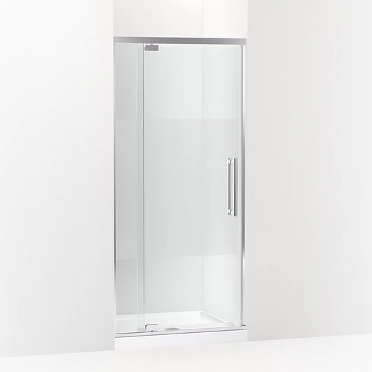 Kohler Premise™ (31.6" – 35.6" W x 76" H) Pivot Shower door with 5/16" (8mm) thick Crystal Clear glass in Bright Polished Silver