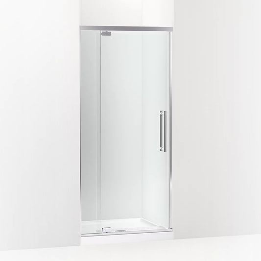 Kohler Premise™ (31.6" – 35.6" W x 76" H) Pivot Shower door with 5/16" (8mm) thick Crystal Clear glass in Bright Polished Silver