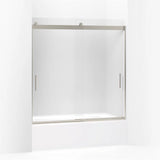 Kohler Levity® Sliding Bath Door (56.6" - 59.6" W x 62" H) with 1/4" (6mm) thick glass