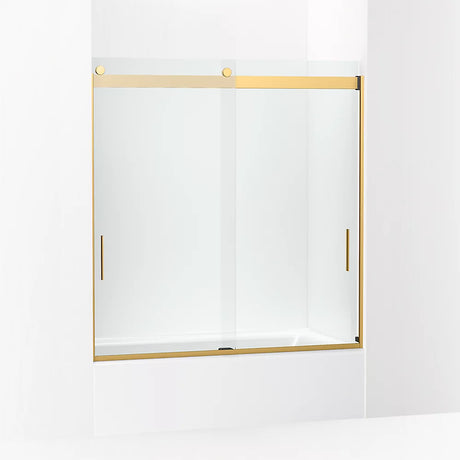 Kohler Levity® Sliding Bath Door (56.6" - 59.6" W x 62" H) with 1/4" (6mm) thick glass