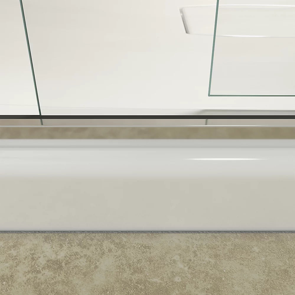 Kohler Levity® Sliding Bath Door (56.6" - 59.6" W x 62" H) with 1/4" (6mm) thick glass