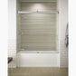 Kohler Levity® (56.6" - 59.6" W x 62" H) Sliding Bath Door with 1/4" (6mm) thick Crystal Clear glass in Anodized Dark Bronze