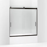 Kohler Levity® Sliding Bath Door (56.6" - 59.6" W x 62" H) with 1/4" (6mm) thick glass